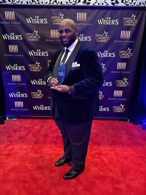 Principal Perry at Detroit Choice Awards